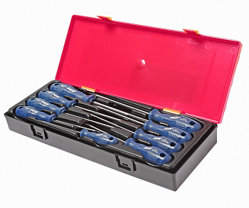 Набор отверток TORX TS8H-TS40H с отверстием (в кейсе) 9 предметов JTC-K7093