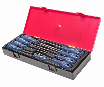 Набор отверток TORX TS8H-TS40H с отверстием (в кейсе) 9 предметов JTC-K7093