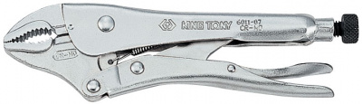 Зажим с фиксатором 180 мм, с закругленными губками 6011-07R King Tony