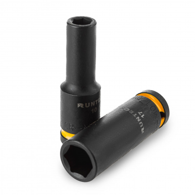 Набор ударных головок глубоких RUNTEC 1/2", 10-32 мм, CrMo, 15 предметов RUNTEC