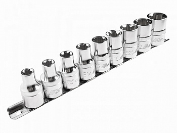 Набор головок торцевых 1/2 TORX Е10-Е24 9 предметов JTC-H409E