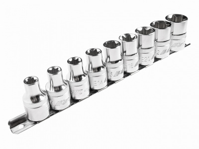 Набор головок торцевых 1/2 TORX Е10-Е24 9 предметов JTC-H409E