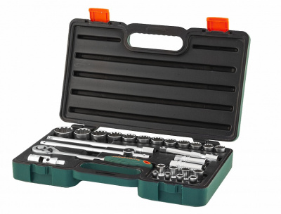 Набор головок торцевых Super Tech 1/2 DR с аксессуарами, 27 предметов Jonnesway S68H4127S