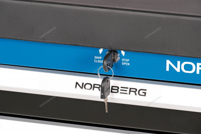 Тележка инструментальная, 2 выдвижных ящика, 2 полки с дверцами T4 NORDBERG