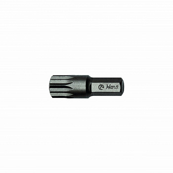 Бита двенадцатигранная XZN  короткая на 5/16" 12 мм HANS