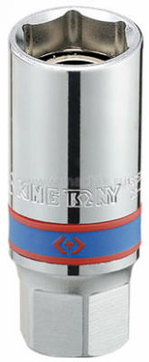Головка свечная шестигранная 1/2", 21 мм, магнитный фиксатор 466521 King Tony