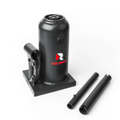 Домкрат бутылочный 6 т, 190-480 мм, двухштоковый, профессиональный TECHNIC RUNTEC 