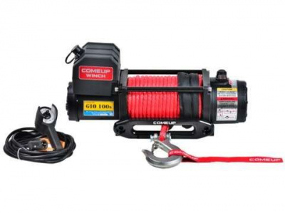 Лебедка электрическая  GIO 100S 10000 lbs (4535 кг) 12V STD (Синтетический трос) Comeup
