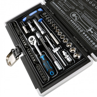 Набор торцевых головок 1/4" 50 пр super lock Licota 