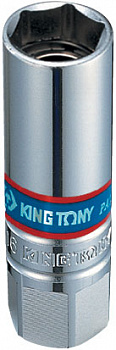 Головка свечная шестигранная 3/8", 16 мм, магнитный фиксатор 366516 King Tony