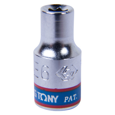 Головка торцевая Е-стандарт TORX 1/4", E6, L = 24 мм 237506M King Tony