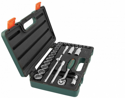 Набор головок торцевых Super Tech 3/8 DR, с аксессуарами, 26 предметов Jonnesway S68H3126S