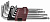 Набор ключей торцевых T-TORX® с центрированным штифтом, Т10H-T50H, 9 предметов
