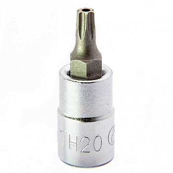 Торцевая головка со вставкой TORX с отверстием  1/4" ТH20 Hans