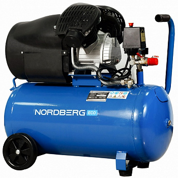 Компрессор поршневой NORDBERG NCE50/410V  V-образный 220В, ресив. 50л, 410л/мин ECO