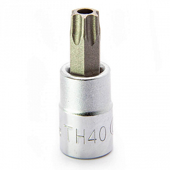 Торцевая головка со вставкой TORX  с отверстием 1/4"  ТH40 Hans