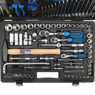 Набор инструмента 1/4", 3/8", 1/2", 131 предмет Licota  