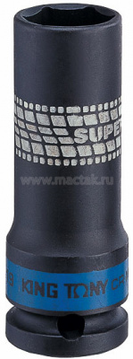 Головка торцевая ударная глубокая 1/2", 21 мм, тонкостенная 441521M King Tony