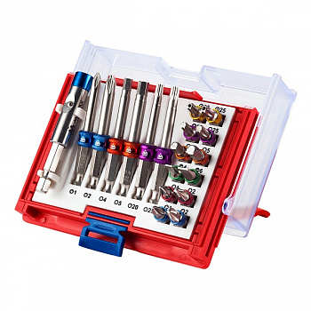 Набор вставок (бит) 1/4", TORX, HEX, PZ, PH, SLOT, 19 предметов 058-10019C Мастак