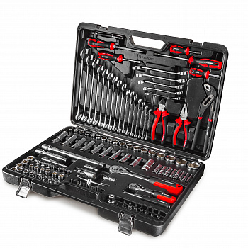Набор ручных инструментов  1/2", 1/4" 128 предметов TECHNIC  RUNTEC