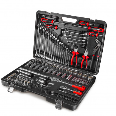 Набор ручных инструментов  1/2", 1/4" 128 предметов TECHNIC  RUNTEC