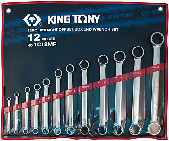 Набор накидных ключей, 6-32 мм 12 предметов 1C12MR King Tony