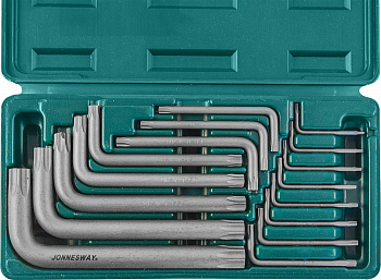 Набор угловых ключей Torx Т6-Т70, 16 предметов Jonnesway H0816S