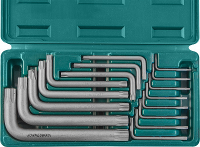 Набор угловых ключей Torx Т6-Т70, 16 предметов Jonnesway H0816S