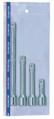 Набор удлинителей 1/2", 75, 125, 150, 250 мм, 4 предмета 4104PR King Tony