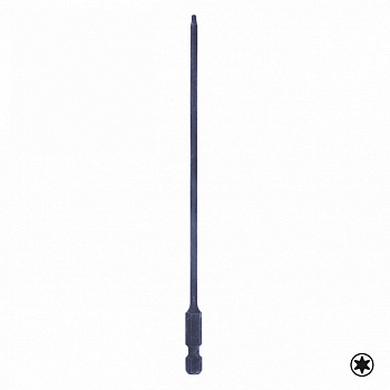 Вставка (бита) торцевая 1/4", TORX, Т9, L = 150 мм, для шуруповерта KING TONY 711509T