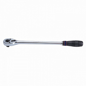 Трещотка 1/2", 375 мм, 32 зубца, флажковая с кнопкой 4762-15G King Tony