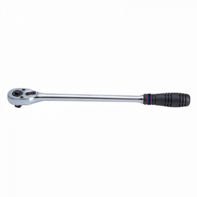 Трещотка 1/2", 375 мм, 32 зубца, флажковая с кнопкой 4762-15G King Tony