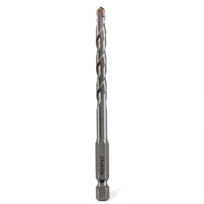 Сверло по бетону HRC45 6 x 100 мм HEX 1/4" RUNTEC