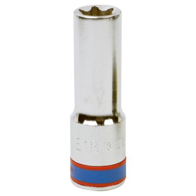 Головка торцевая Е-стандарт 1/2", E18, L = 77 мм 427518M King Tony
