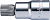 Торцевая головка короткая 1/4" TORX Т40,Hans