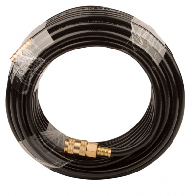 Шланг ПВХ (PVC) 6*11, 15 м, черный, БРС в комплекте, в бухте GARWIN PRO