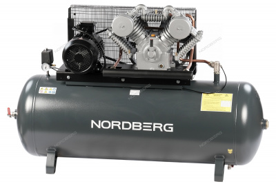 Компрессор поршневой с ременной передачей 380В, ресив. 500л, 1400л/мин NORDBERG NCP500/1400-16