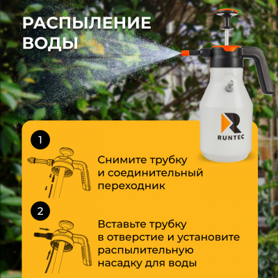 Пенораспылитель ручной 2 л RUNTEC
