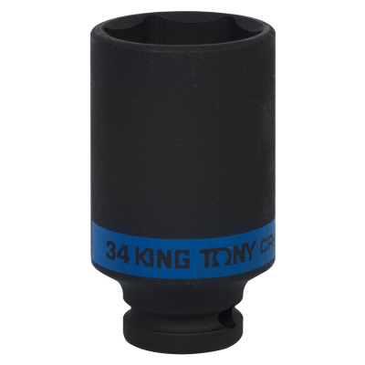 Головка торцевая ударная глубокая шестигранная 1/2", 34 мм 443534M King Tony