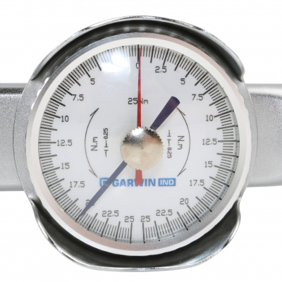 Динамометрический ключ 1/4" 0-25 Нм, стрелочного типа, двусторонний GARWIN INDUSTRIAL  
