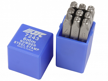 Клейма цифровые 6мм (HRC 60+-2° DIN 1451) JTC