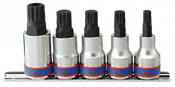Набор торцевых насадок 1/2", SPLINE, М8-М16, 5 предметов 4105PR King Tony