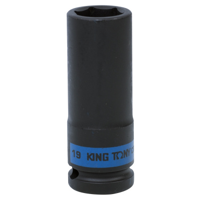 Головка торцевая ударная глубокая шестигранная 1/2", 19 мм 443519M King Tony