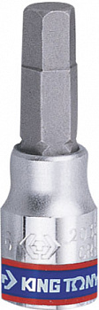 Насадка (бита) торцевая 1/4", HEX, 10 мм, L = 37 мм 203510 King Tony