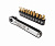 Набор бит 1/4 SL6, PH1-2, TORX, Т10Н-Т40Н с ключом трещоткой 11 предметов JTC U11MC