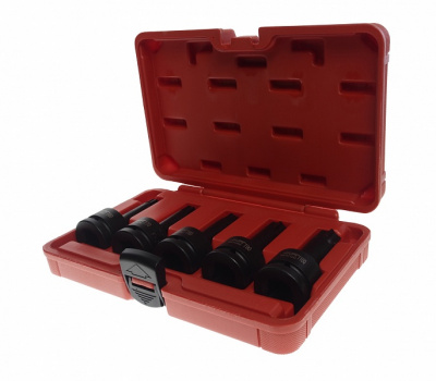 Набор головок ударных TORX 3/4" 5 шт.(T60,T70, T80, T90, T100) L100 мм JTC-J605T