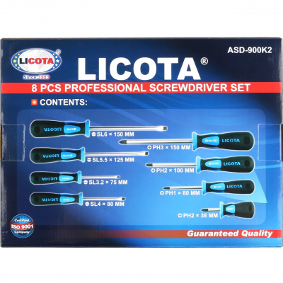 Набор отверток профессиональных 8 пр.Licota 