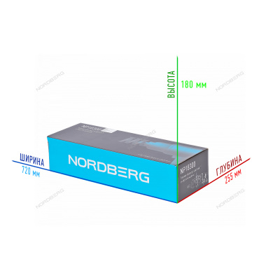 Пневмогайковерт ударный 1", с коротким валом 3600 Нм NORDBERG
