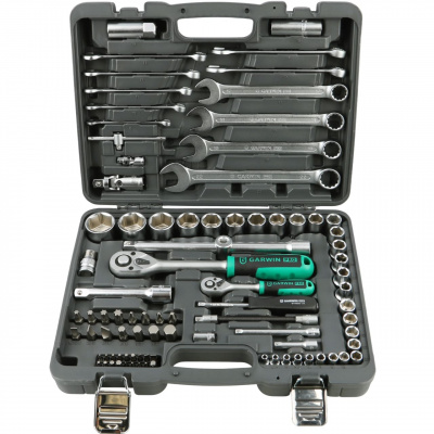 Набор ручных инструментов 1/4" и 1/2" 6 гр. 89 предметов GARWIN