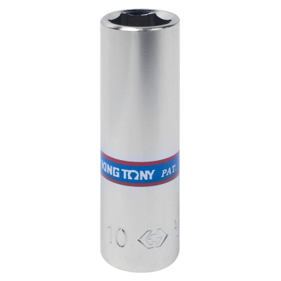 Головка торцевая глубокая шестигранная 1/4", 10 мм 223510M King Tony